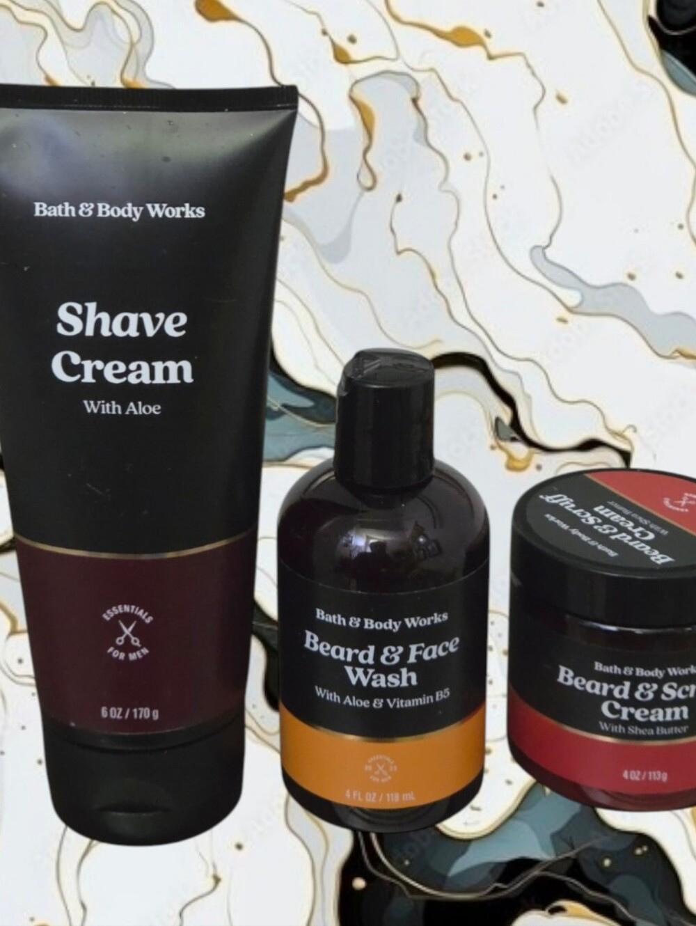 Bath & Body Works Men's Shave Cream, Beard & Face Wash, & Beard & Scruff Cream